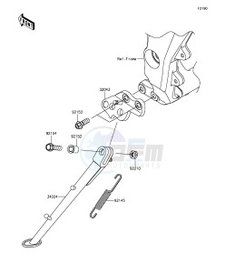 Z1000SX ZX1000LGF FR GB XX (EU ME A(FRICA) drawing Stand(s)