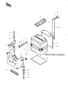 KLT 250 A [KLT250] (A2) [KLT250] drawing BATTERY CASE -- 83 A2- -