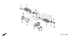 CRF450XD CRF450X Europe Direct - (ED) drawing STEP