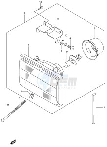 DR-Z400 (E1) drawing HEADLAMP (MODEL Y K1)