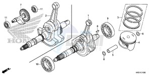 TRX420FM1H TRX420 ED drawing CRANKSHAFT/PISTON