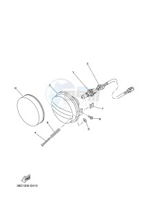 YFM350FWA GRIZZLY 350 4WD (1SG2) drawing HEADLIGHT 1