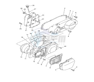 YP R X-MAX 250 drawing CRANKCASE COVER