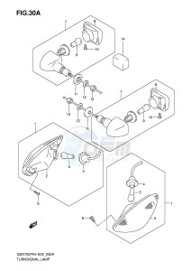 GSX750F (E2) drawing TURN SIGNAL LAMP (MODEL K6)