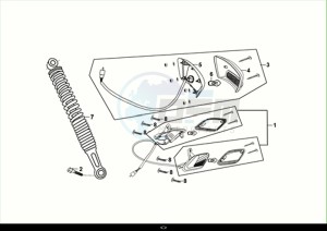 FIDDLE II 50 EFI (AF05W6-EU) (M2) drawing TAIL LIGHT - RR. CUSHION