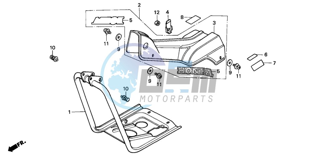 MAIN PIPE COVER/ CRANKCASE PROTECTION