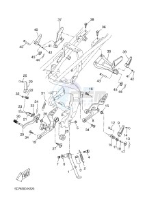 YZF-R125 R125 (5D7W 5D7W 5D7W 5D7W) drawing STAND & FOOTREST