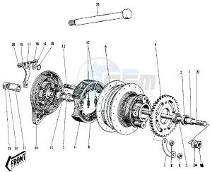 G3 SS A (-A) 90 drawing REAR HUB_BRAKE -- G3SS_A_B_C- - -- 69-73- -