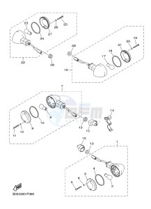 XVS950CR BOLT C-SPEC (B33J) drawing FLASHER LIGHT