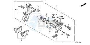 CBR1000RR9 BR / MME - (BR / MME) drawing REAR BRAKE CALIPER