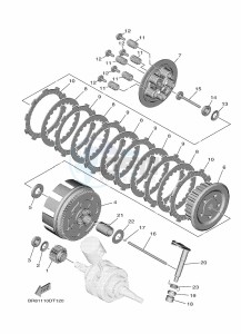 YZ65 (BR8A) drawing CLUTCH