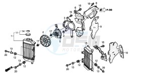 XL700V drawing RADIATOR