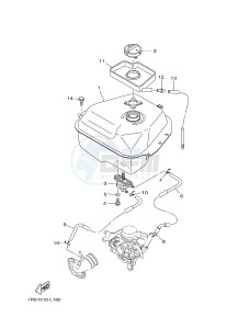 XC100E (1RS2) drawing FUEL TANK