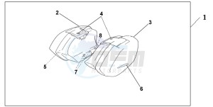 CBR1100XX SUPER BLACKBIRD drawing PANNIER CANCY PHOENIX BLUE