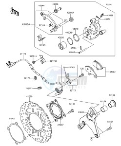 Z1000 ABS ZR1000GEF FR GB XX (EU ME A(FRICA) drawing Rear Brake