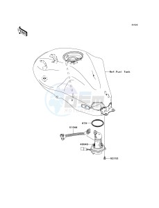 ER 650 A [ER-6N (EUROPEAN] (A6S-A8F) A7F drawing FUEL PUMP