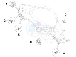 Fly 50 4t (25-30 kmh) drawing Selectors - Switches - Buttons