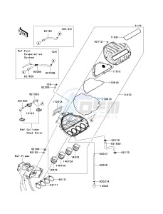 ZX 600 P [NINJA ZX-6R] (7F-8FA) P8F drawing AIR CLEANER