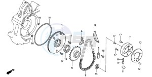 C90M drawing STARTING CLUTCH (C90MP/MT)