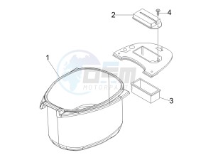 LX 50 4T drawing Helmet housing - Undersaddle