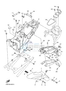 XJ6N 600 XJ6-N (NAKED) (B617 B618) drawing FENDER