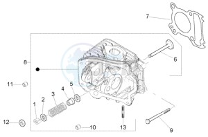 Liberty 125 Leader RST ptt(AU) Austria drawing Cylinder head - Valves