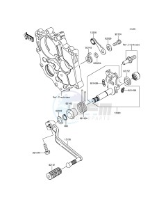 ER-6F EX650EFF XX (EU ME A(FRICA) drawing Gear Change Mechanism