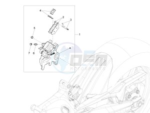 ETV 1200 Caponord Rally (EMEA, APAC) drawing Rear brake caliper