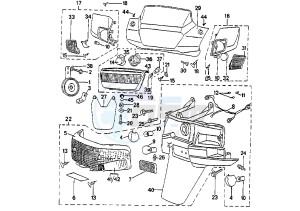 SV 100 L - 100 cc drawing HEADLIGHT-TAILLIGHT