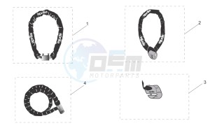 Scarabeo 125-200 e3 (eng. piaggio) drawing Acc. - Mechanics anti-theft