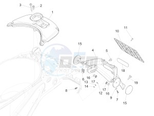 Sprint 50 4T 4V (EMEA) drawing Rear cover - Splash guard