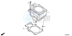 TRX500FPMC drawing CYLINDER