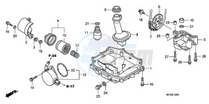 CBF1000T9 UK - (E / ABS MKH) drawing OIL PAN/OIL PUMP