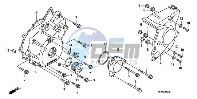 LEFT CRANKCASE COVER