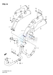 DL1000 (E2) V-Strom drawing MUFFLER