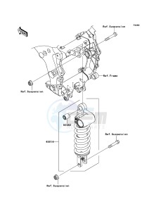 ZZR1400 ZX1400A7F FR GB XX (EU ME A(FRICA) drawing Shock Absorber(s)