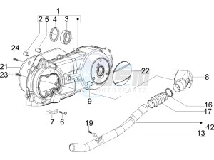 Fly 150 4t drawing Crankcase cover - Crankcase cooling