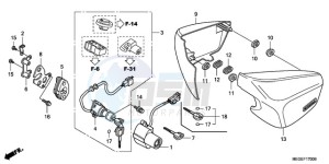 VT750CA9 Australia - (U / SPC) drawing SIDE COVER