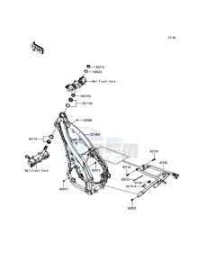 KX250F KX252AHF EU drawing Frame