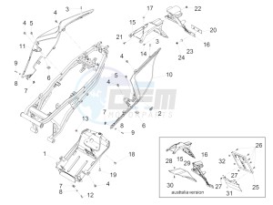 RS4 125 4T drawing Rear Body