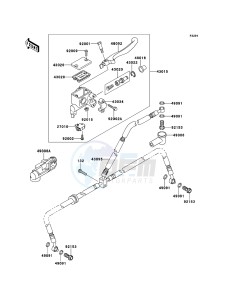 KFX700 KSV700A9F EU drawing Front Master Cylinder