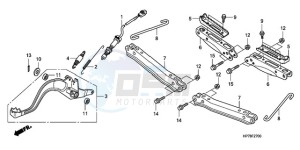 TRX420FAA Australia - (U) drawing PEDAL/STEP