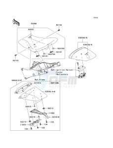 ZX 1000 E [NINJA ZX-10R] (E8F-E9FA) 0E9FA drawing SEAT