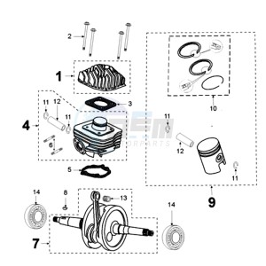 FIGHT 3 E drawing CRANKSHAFT AND CYLINDER