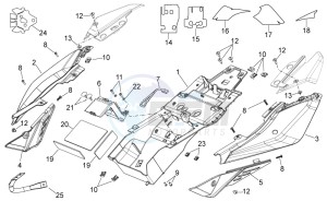 Shiver 750 GT drawing Rear body I