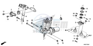 TRX500FPAE TRX500FPA Europe Direct - (ED) drawing STEERING SHAFT (TRX500FPA)