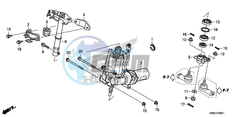 STEERING SHAFT (TRX500FPA)