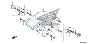 VFR1200XDD CrossTourer - VFR1200X Dual Clutch 2ED - (2ED) drawing FRONT FENDER