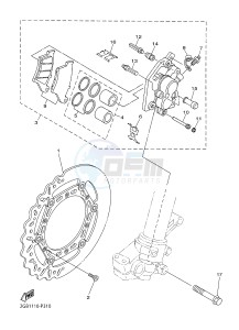 WR250F (2GB7 2GB8 2GB9) drawing FRONT BRAKE CALIPER