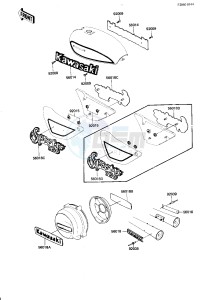 KZ 750 N [SPECTRE] (N1-N2) [SPECTRE] drawing LABELS